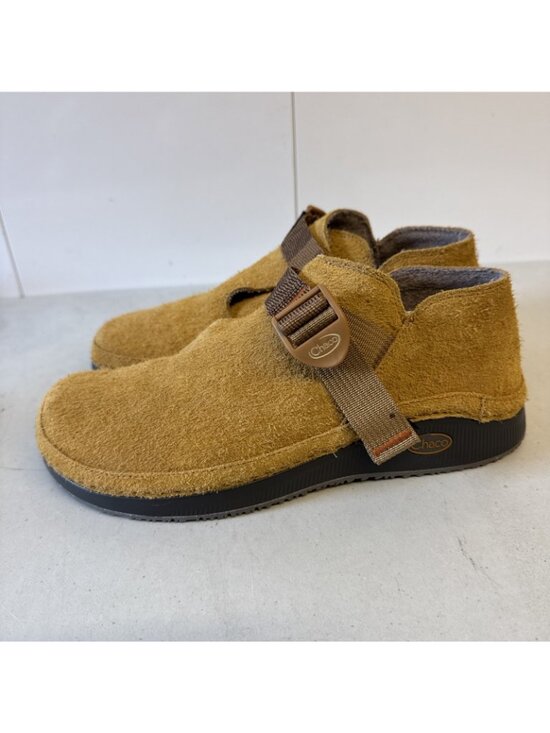 Chaco Mens Paonia Shoe 9 Texture Leather Caramel Slip On APMA Arch Support main image 3
